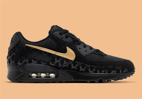 nike air max zwart goud|Nike Air Max 90 essential gold.